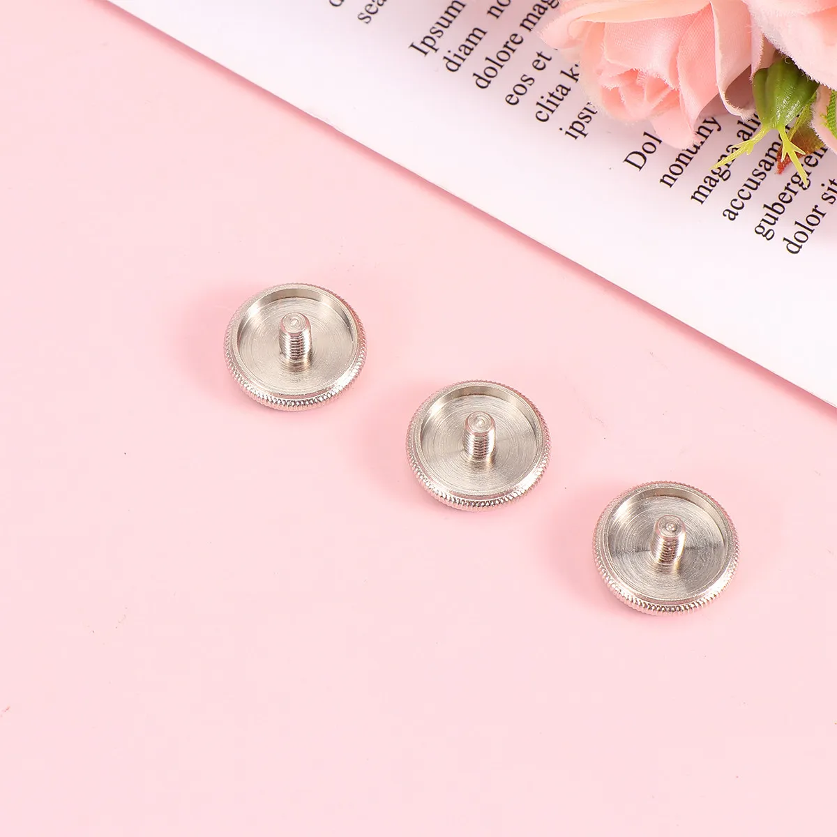 3Pcs Trumpet Buckle Press Snap Copper Abalone Stone Musical Instrument Button Replacement Repair Tool Trumpet Buckle
