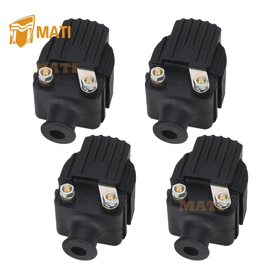 

M MATI Ignition Coil 4PCS for Mercury-Mercruiser 2 Stroke 6-250HP E2.5-300HP for Chrysler Force 150HP 1989-1994 832757A4 7370A13