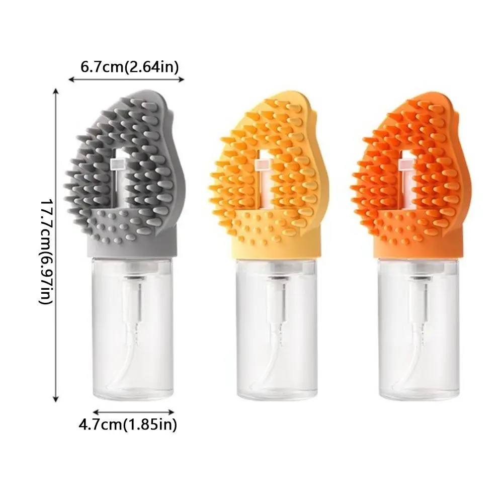 فرشاة حمام الحيوانات الأليفة من السيليكون، مقبض ناعم ومريح، فرشاة تهذيب الحيوانات الأليفة، فرشاة تدليك الكل في واحد، تنظيف القطط #6