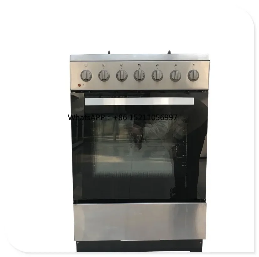 Electric Deep Air Fryers 4 Burners  Glass Cover Stainless