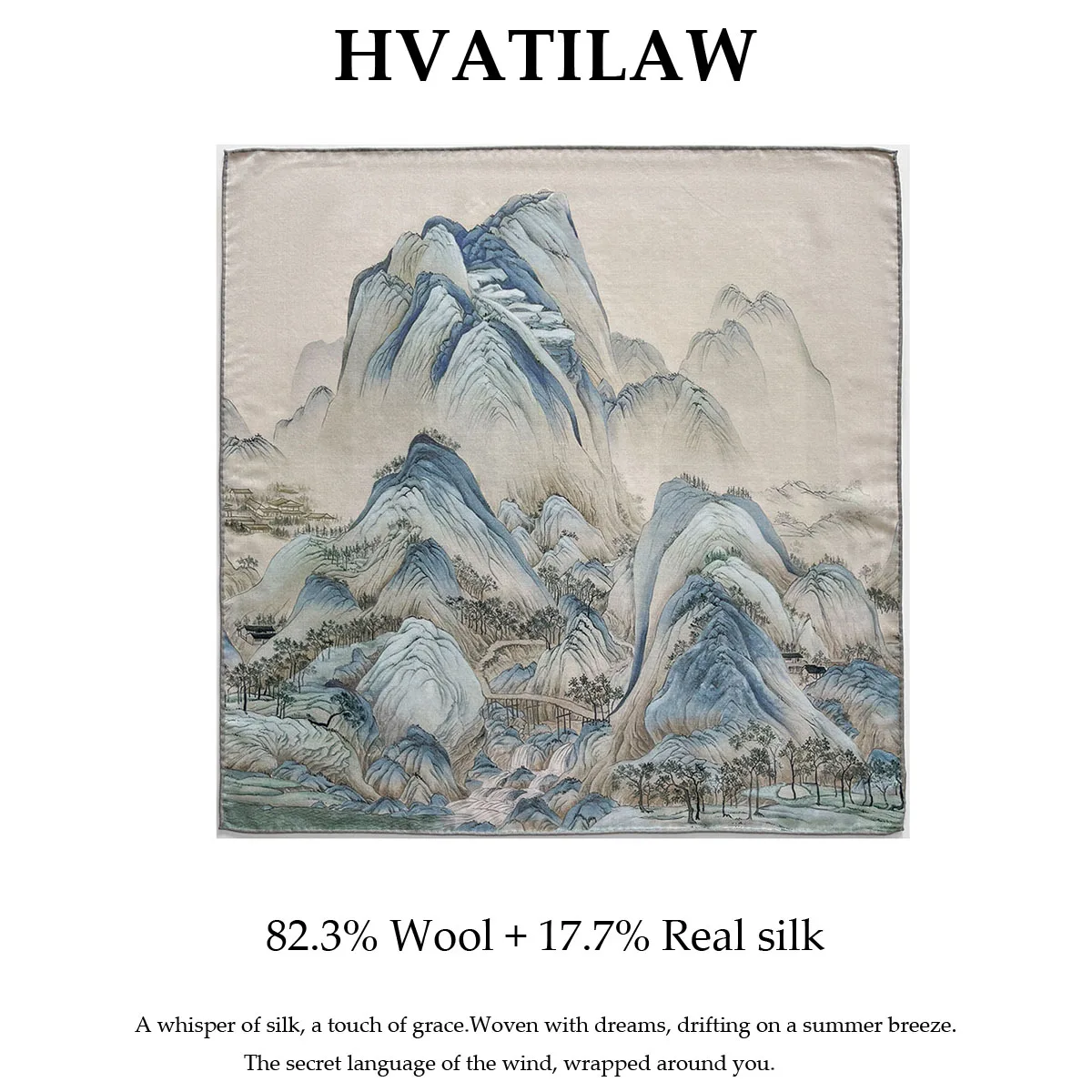 

New Women Luxury Silk Scarf Double-sided Print 100% Real Silk Wool Square Scarves Wrap Foulard Shawl Bandana Multi-functional