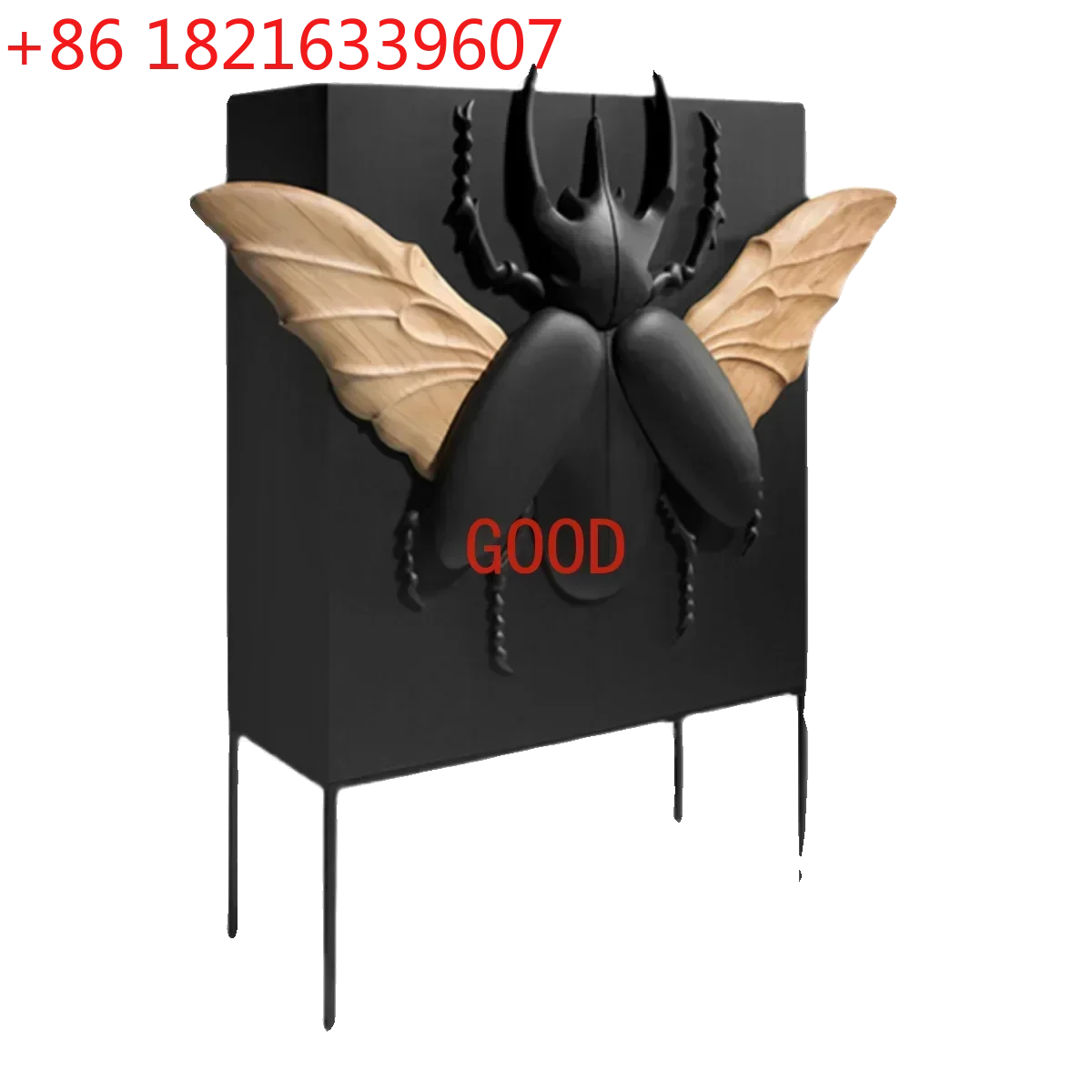TAO Paint Sideboard Cabinet Art Entrance Curio Cabinet Black Wine Cabinet Locker