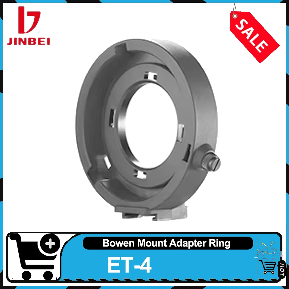 JINBEI ET-4 Bowens Mount Adapter Ring for HD250MAX