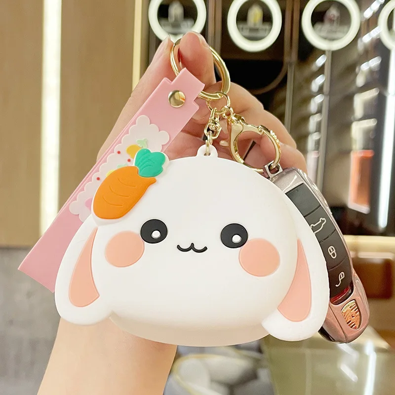 

Rabbit Wallet Key Chain Cute Hanging Coin Purses Storage Bag