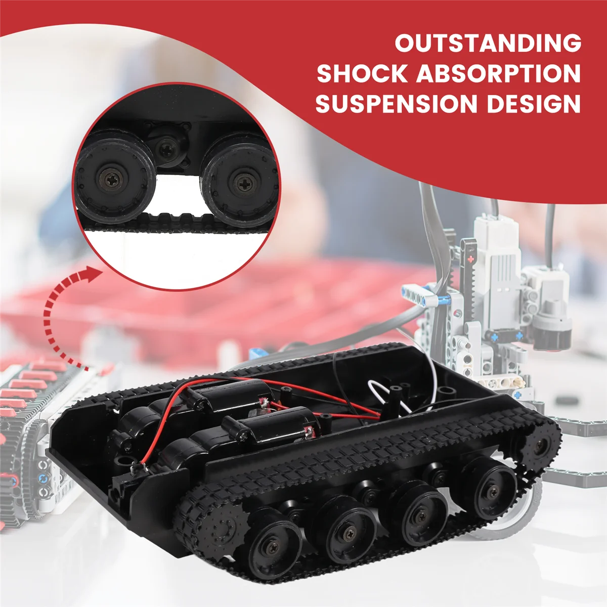 Rc Tank Smart Robot Tank Auto Chassis Kit Rubber Track Crawler Voor Arduino 130 Motor Diy Robot Speelgoed Voor Kinderen