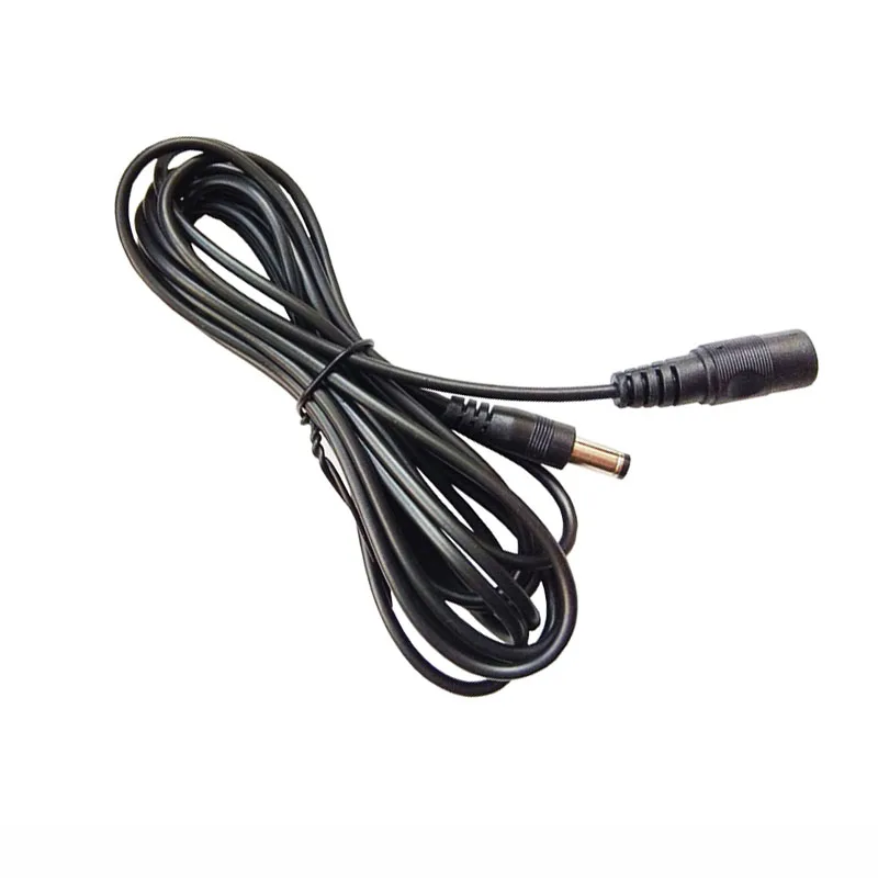 0.3mm² Male Female Power Connector DC 5.5*2.1mm Extension Cable Monitor Wire Data Line 0.3/0.5/1/1.5/2/3/5/10/15 meter