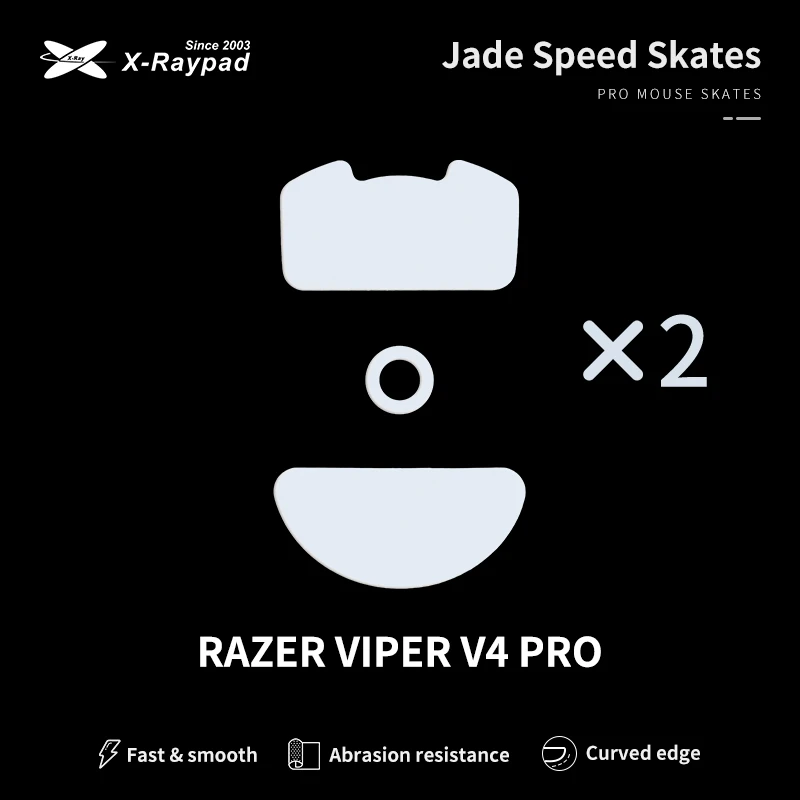 X-Raypad Jade Speed Mouse Skates Series X2 Sets PTFE DIY Mice Glide Feet ICE Speed Version Wear Resistant Esport