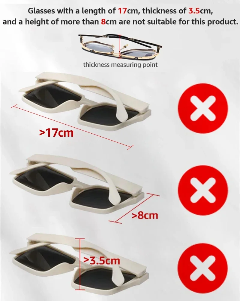 Auto Brillenetui Organizer Lagerung Auto Brillenetui Brillenbox für Auto Sonnenblende Organizer Sonnenbrillen für BMW Brillenetui – Detail 3