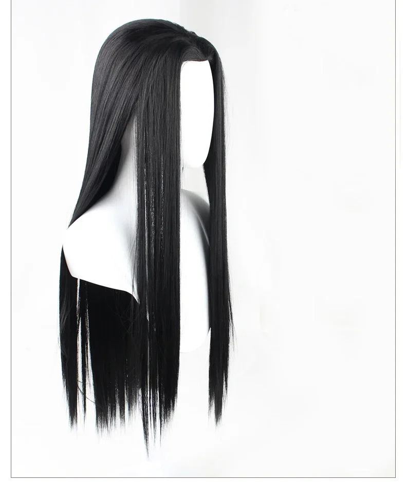 Anime Long Illumi Zoldyck Irumi middle parting wig Heat Resistant Synthetic Hair Wigs