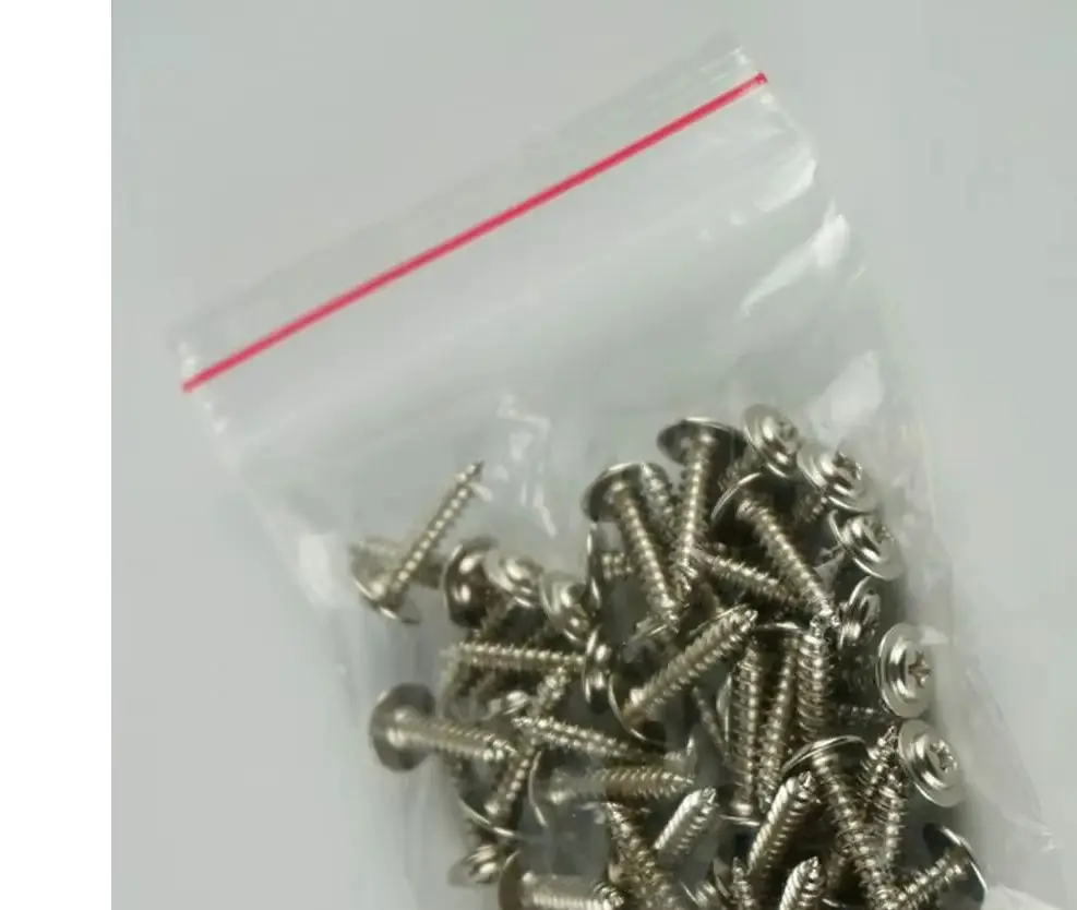 50 100Pcs PWA Nickel Plated Cross Round Head Self Tapping Screw With Pad Head Washer for KST FUTABA JR HITEC MKS Servo