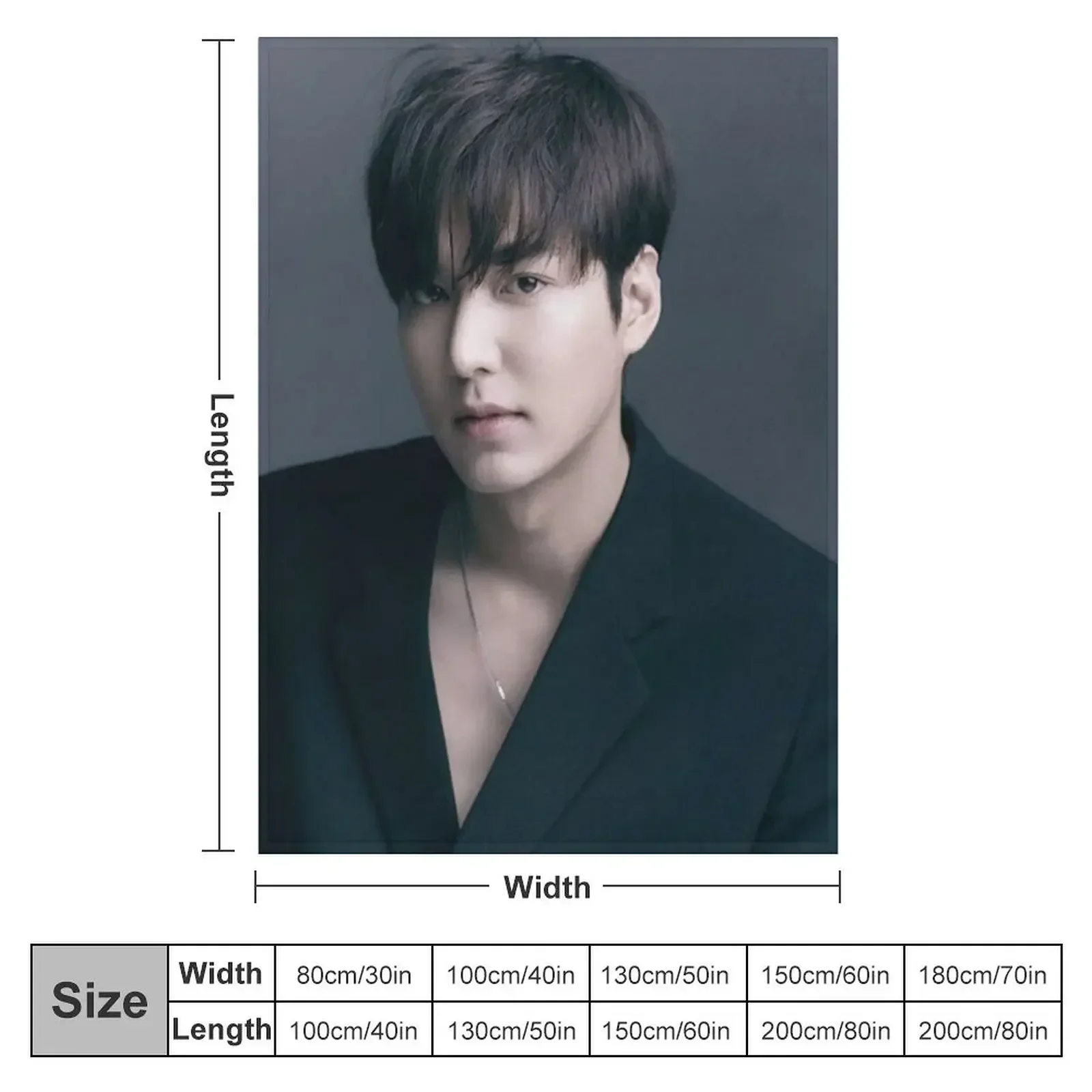 LEE MIN HO Throw Blanket Weighted Picnic Blankets