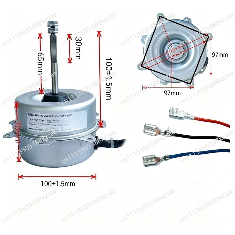YDK-40-6 Universal 1P1.5P 2P Air Conditioning Outdoor Unit Fan Motor Copper Wire External Fan Cooling Motor