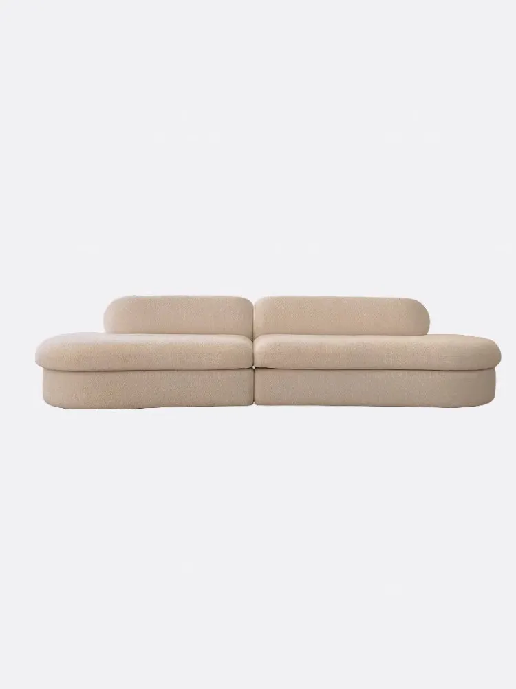 Straight row sofa business meeting guest cream wind B & B beauty salon clothing store hotel office rest area reception