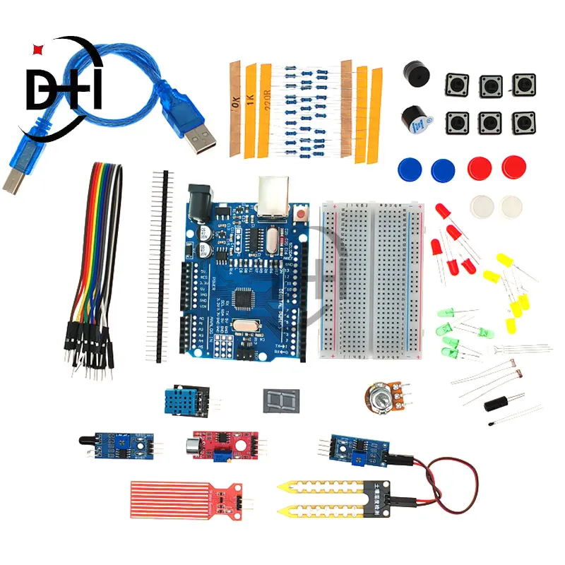 Basic Starter Kit for Arduino Uno Set R3 DIY Kit - R3 Board / Breadboard + Retail Box