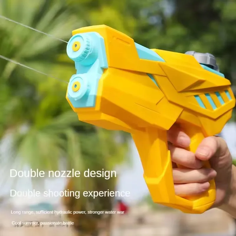 

Children Double Nozzle Water Gun Toys Large Capacity Summer Outdoor Beach Pool Fight Game High-pressure Water Gun for Kids Girls