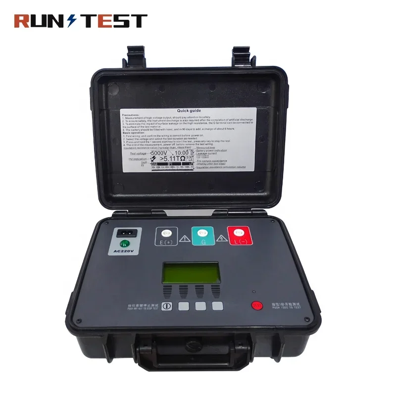 High Speed 5kv Digital Megohmmeter High Voltage Insulation Resistance Measuring Instrument Tester