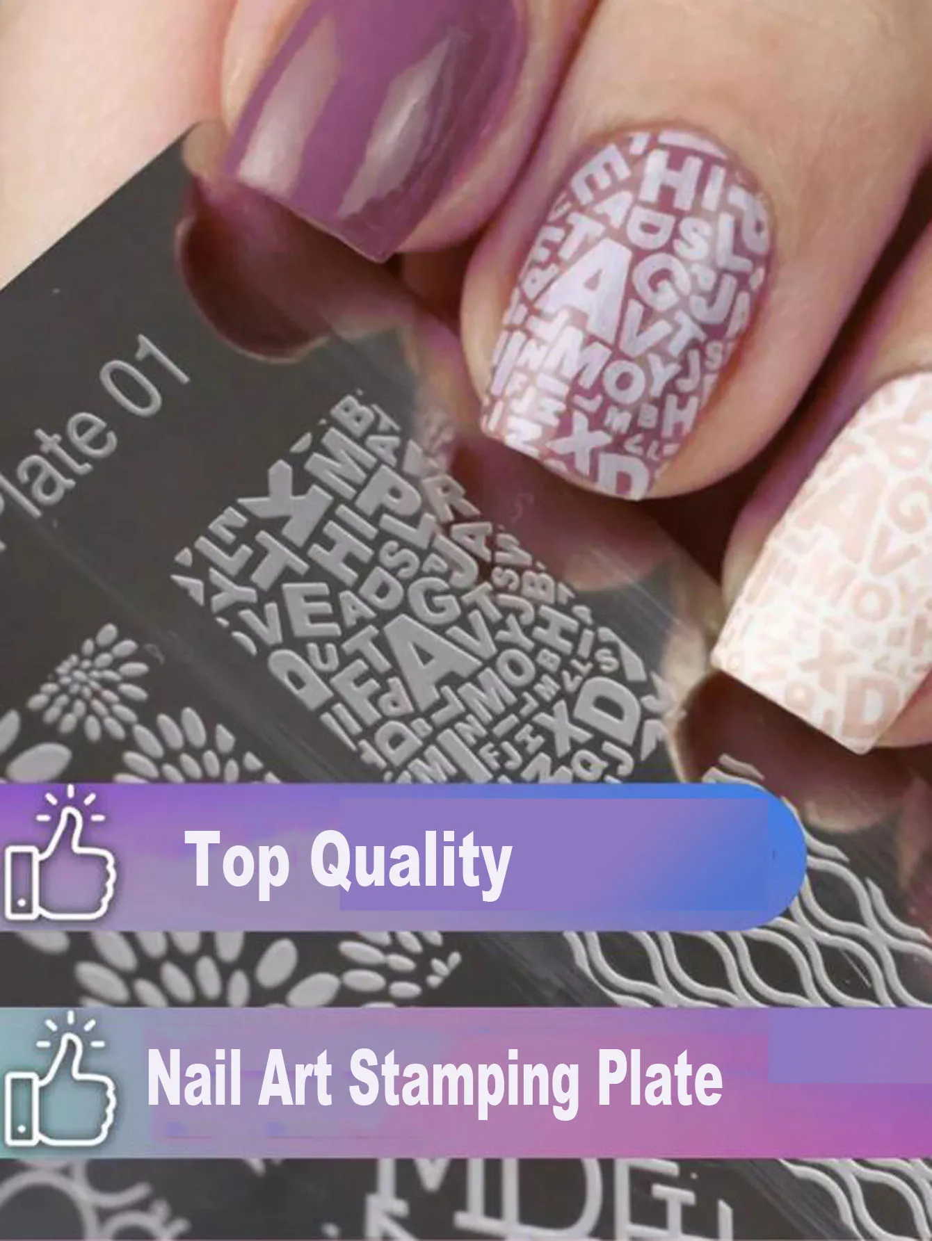 1PC Nail Art Stamping Plates Wave line Geometry Animal Leaves Design Image Stencil for Polish Printing Templates Tools Kit