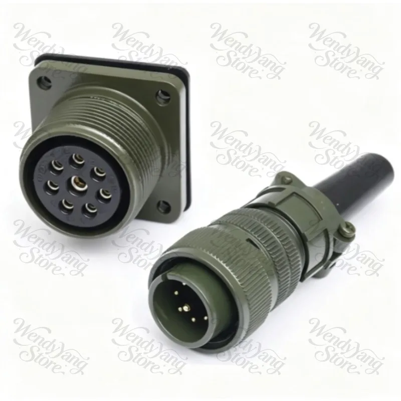 For Aviation Plug Servo Connector 8-core Upright Installation/reverse Installation (plug + Socket) MS3106A18-1S MS3102A18-1P
