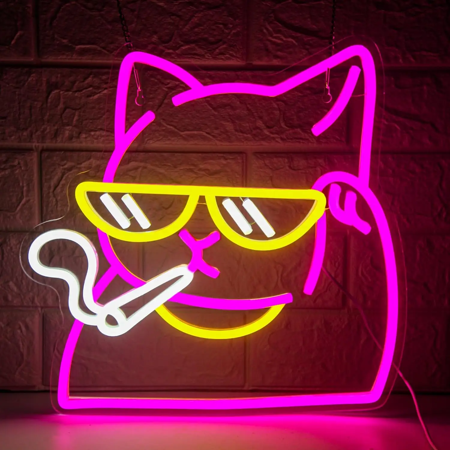 

Неоновая вывеска «Кот»: настенный светильник в виде животного, USB LED неоновая лампа для клуба, бара, игровой комнаты, спальни, декор, подарок на день рождения, ночник