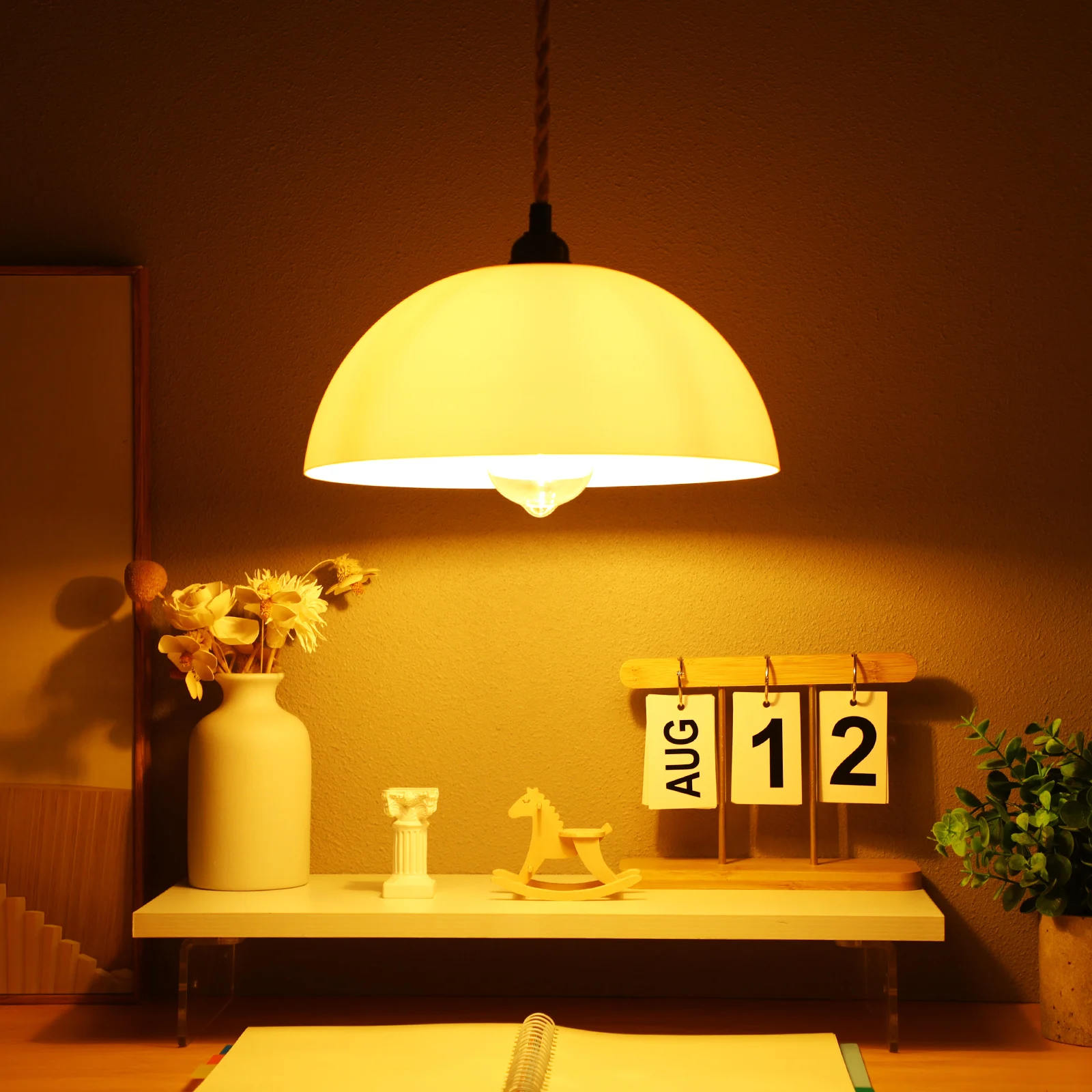 

2Pcs Plastic Lampshade 42mm Hole Simple Cover Replacement Shades for Wall Ceiling Lamps Home Decor Modern Style