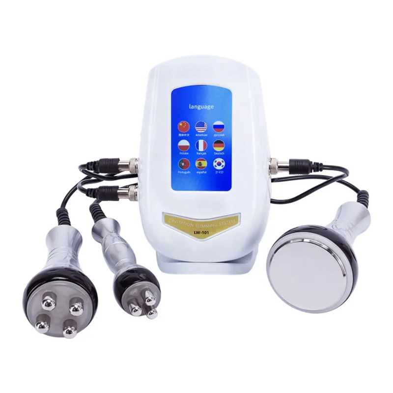 

2024 3IN1 40K ltrasonic Cavitation Machine Slimmer Weight Loss 40K Cavitation Facial Skin Tightening Beauty Tool Dropshipping