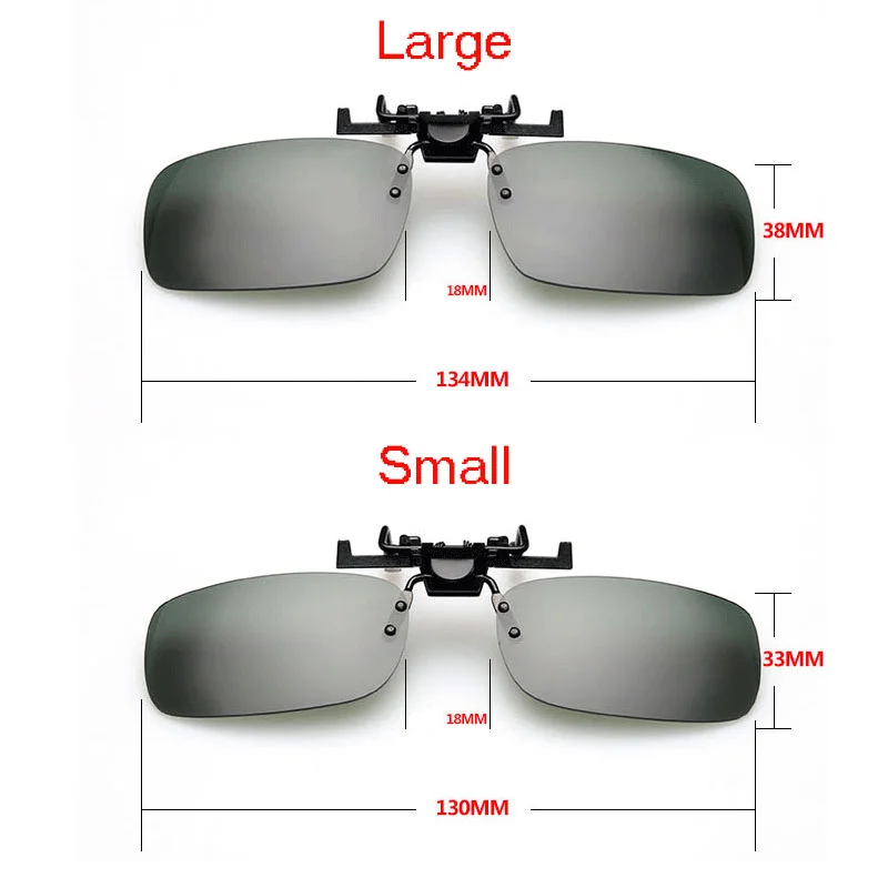 Car Polarized Sunglasses Night Safety Driving Glasses Clip On Flip Up Night Vision Glasses Anti-glare Driver Goggles Sunglasses
