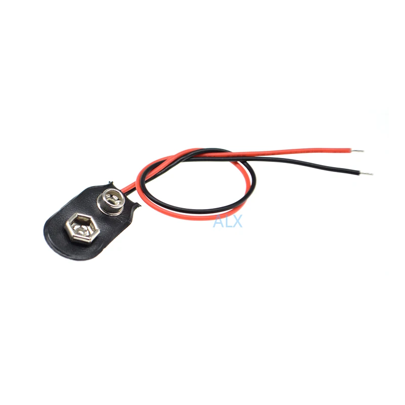 5pcs 9v Battery Snap Connector Clip Lead Wires Holder I Type
