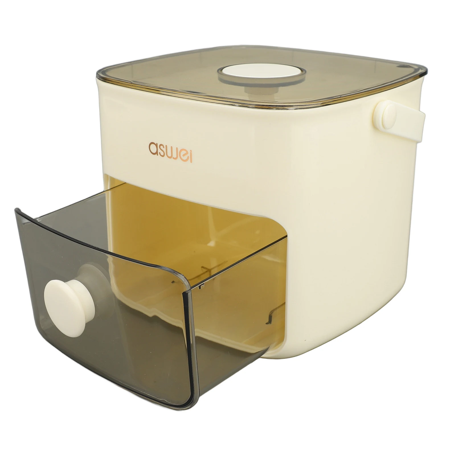 Press Ice Cube Mould Large Capacity One Button Release Ice Cube Trays with Lid and Bin For Freezer