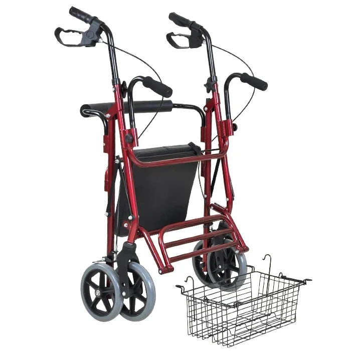 Portable and foldable Elderly hand-push  High quality elderly shopping stroller