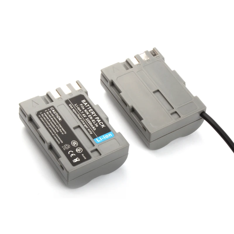 USB Power Regulator Cable with EN-EL3E Dummy Battery Compatible with Nikon D50 D80 D70 D90 D300 D70S