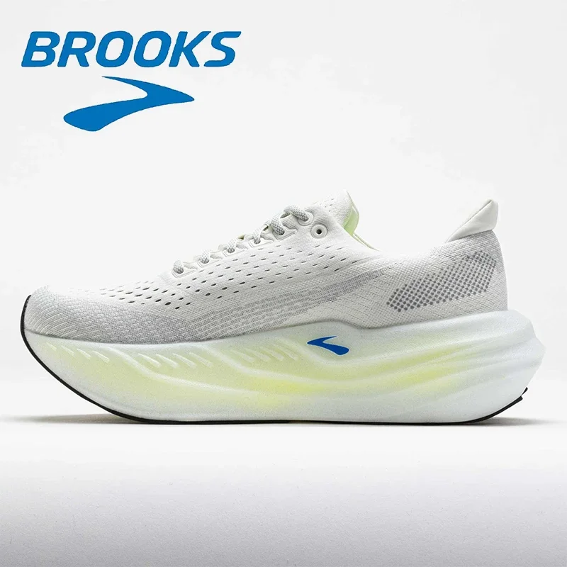 

Brooks Max Gray Men's Contrast Sports Shoes Fashion Casual Mesh Surface Shock-absorbing Wear-resistant Marathon Running Shoes