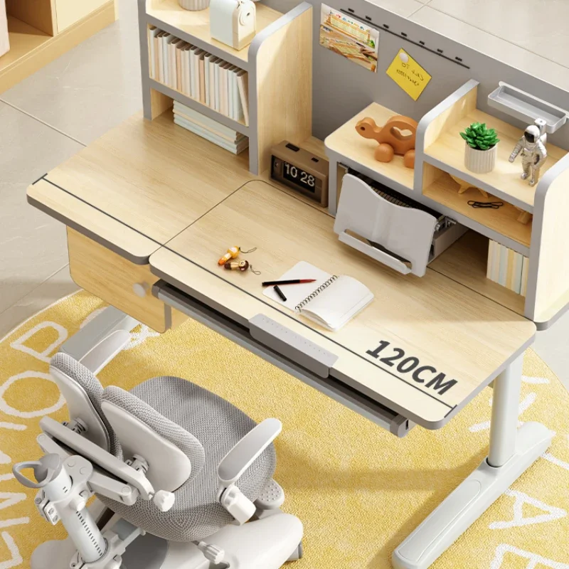 لطيف قابل للتعديل مكتب دراسة الدائمة المنظم طاولة القراءة الخشبية المنزل الطلاب سيلا دي Escritorio الأثاث الحديث