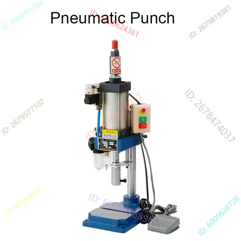 Bench Pneumatic Press Pneumatic Punch 110/220V Mechanical Press Pneumatic Machinery Punching