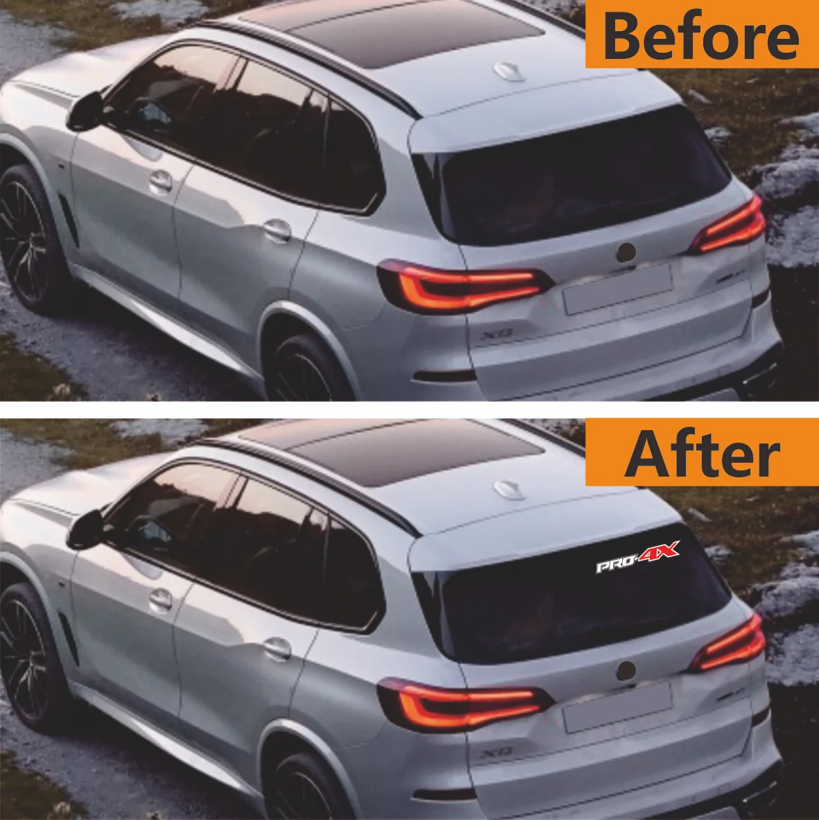 2 قطعة شارات جانبية لصندوق السيارة الخلفي - مناسبة مخصصة لنيسان تيتان فرونتير Pro-4X بيك اب، 4x4 على الطرق الوعرة شاحنة الفينيل ملصقات ديكور لتزيين الغرف