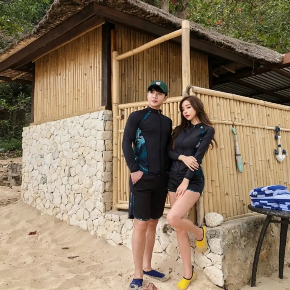 Long Sleeves Split Wetsuit Long Trousers Soft Material Diving Suit Zipper Style Sunscreen Protection Snorkeling Suit