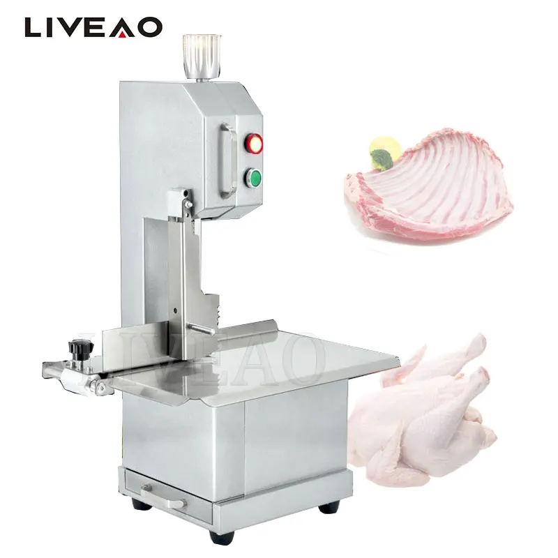 

Electric Meat Bone Saw Machine Cutting Maker Kitchen Chopper Food Grade Stainless Steel Widely Used Supermarket Commercial