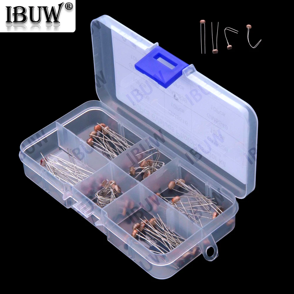 10Values 5537 5539 5549 60PCS Light-sensitive resistive switch sensor mixed with photoresistor  5506 5516 5528
