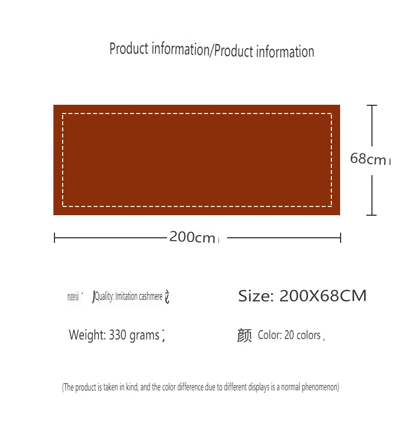 Mode solide Kaschmir warmen Schal neues Design Pashmina Winter Doppelseite verschiedene Farbe Schal Wraps Bufanda mit Quaste Decke – Detail 5