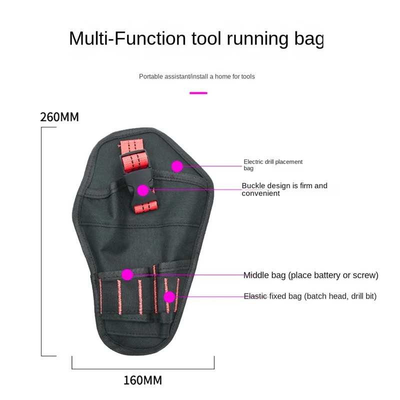 Toolkit Cordless Tools Pouch marsupio da lavoro multiuso borsa portatile strumento pratico