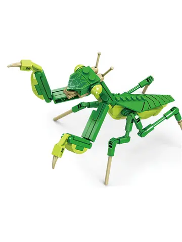 Creative Building Blocks Insect Model Bee Dragonfly Ant Mantis Children's Assembled Toys Interesting Animal Ornaments Gifts