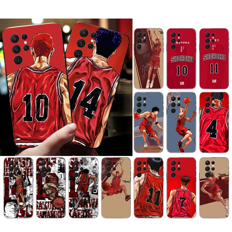 Phone Case for Samsung Galaxy S25 S24 S23 S22 S21 Ultra S24 S23 S22 S21 Plus S24 S21 S20 FE Slam Dunk Sakuragi Hanamichi Case