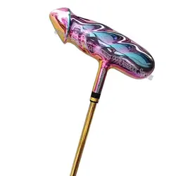 Palos de golf Putter de golf morado Eje de acero Putter unisex Longitud 33 34 o 35 pulgadas