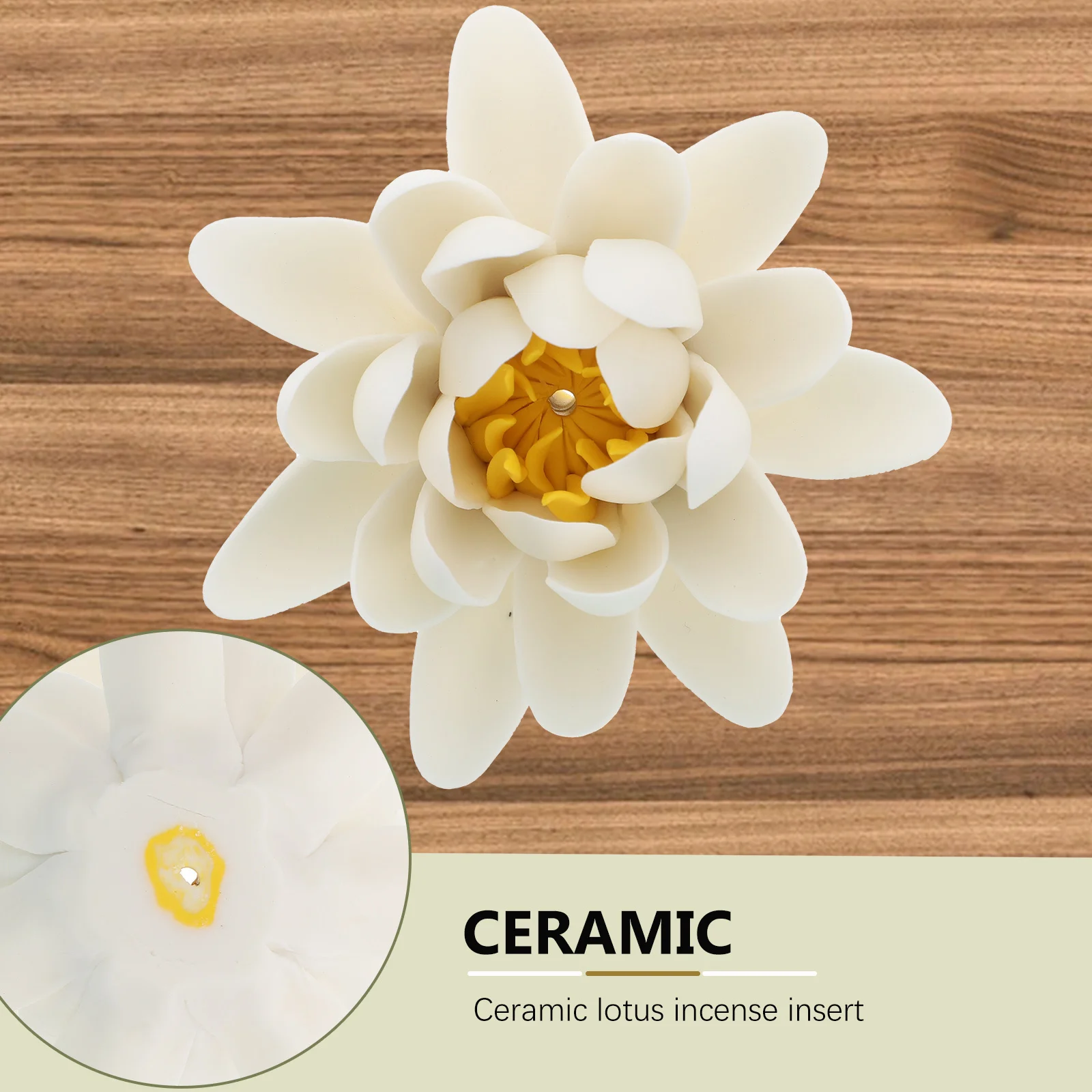 

1Pcs Ceramic Lotus Incense Burner Delicate Aroma Furnace Home Decor Aromatherapy Holder Elegant Lotus Censer Buddha Supply