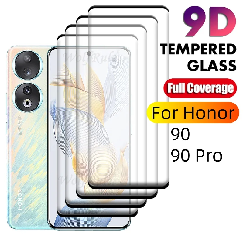 1/2/3/4 PCS Dla Honor 90 Szkło Honor 90 Szkło hartowane Ochronne 9H HD Pełna zakrzywiona osłona ekranu Huawei Honor 90 Honor90 Pro