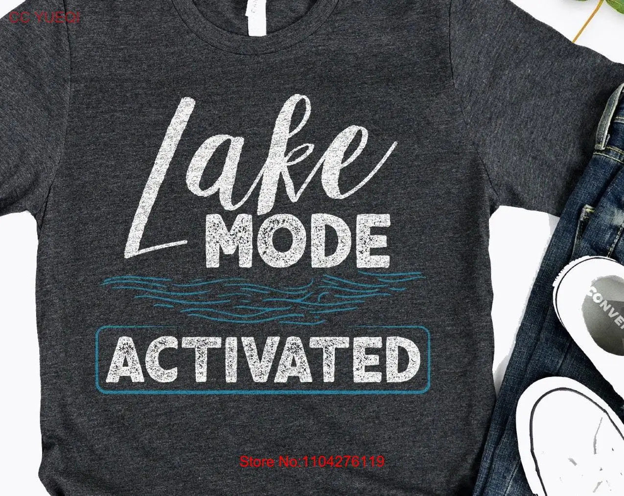 Funny Lake Life Camp T Shirt Mode Activated Summer Vacation Tank Outdoor Cabin Water Lover SweaT Boat House For Him