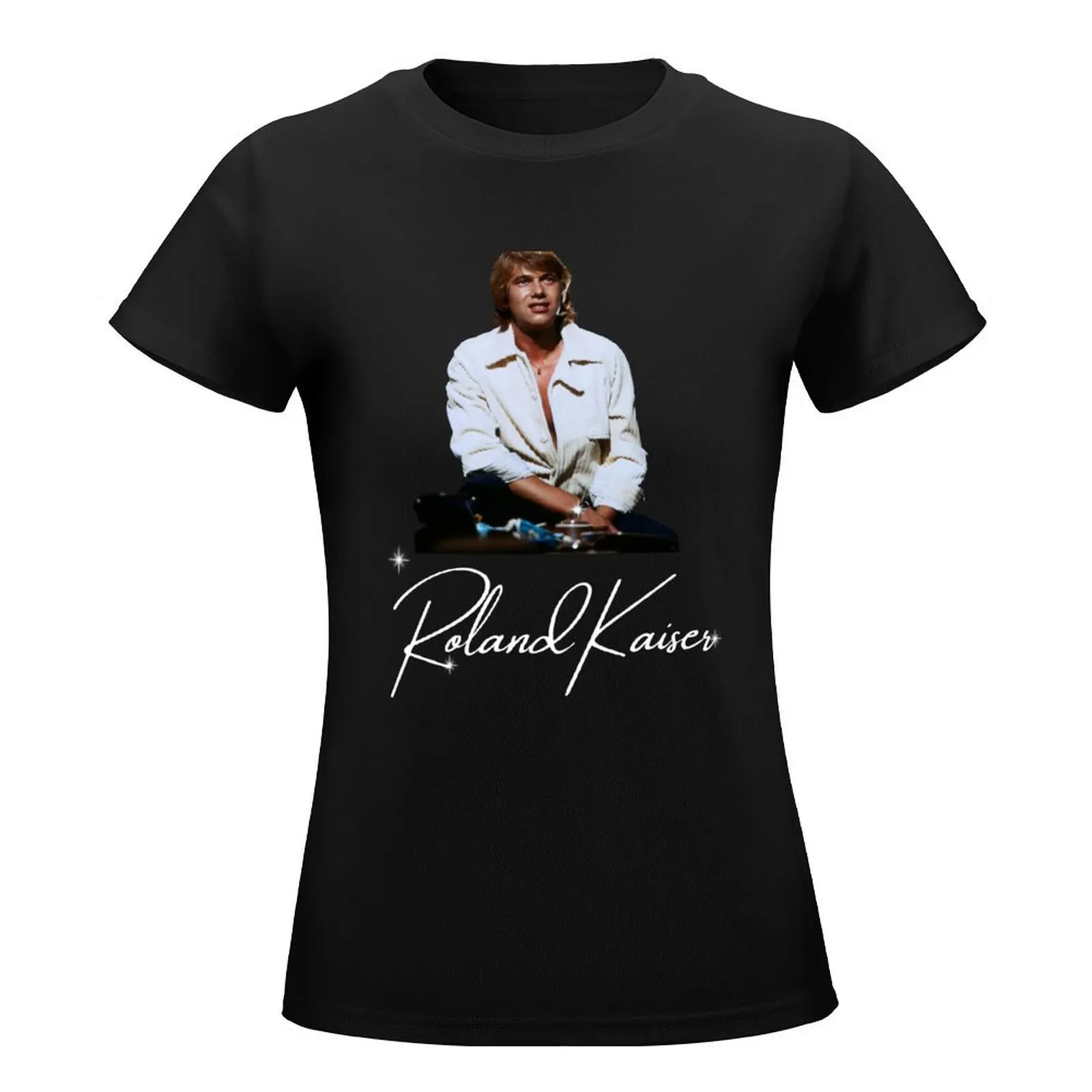 Roland kaiser - rip Roland kaiser - rest in peace Roland kaiser T-Shirt plus size tops graphics workout shirts for Women