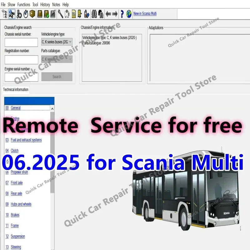 06.2025 for Scania Multi Electronic Parts Catalogue Release for Scania Multi Truck Bus and Engine for Scania EPC Unlimited PC