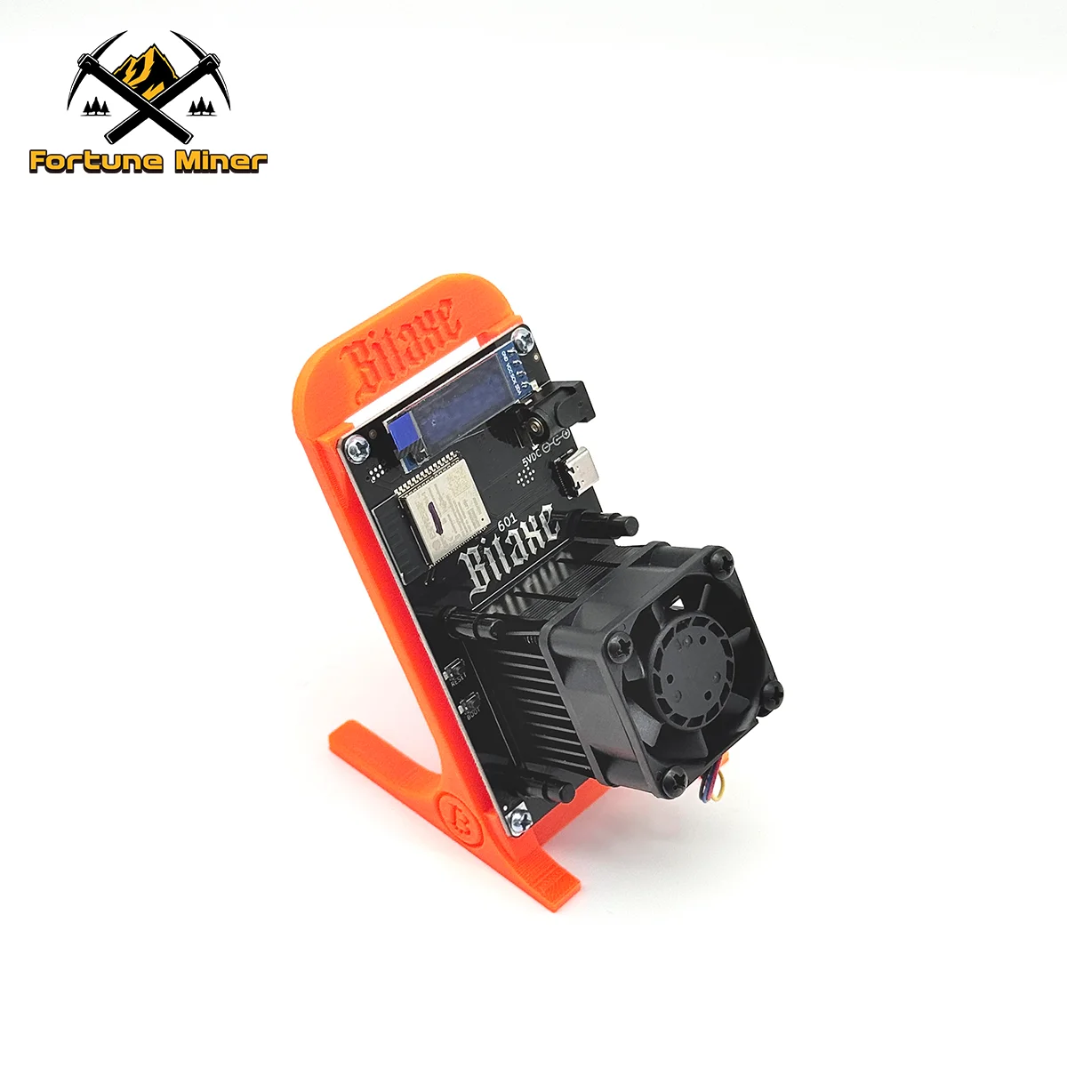 Bitaxe Gamma 601 Lucky Miner 1,2TH/s 18W Asic Chip Solo Miner Mesin Penambangan Bitcoin Miner dengan UK US AU BR EU Plug Power Orange