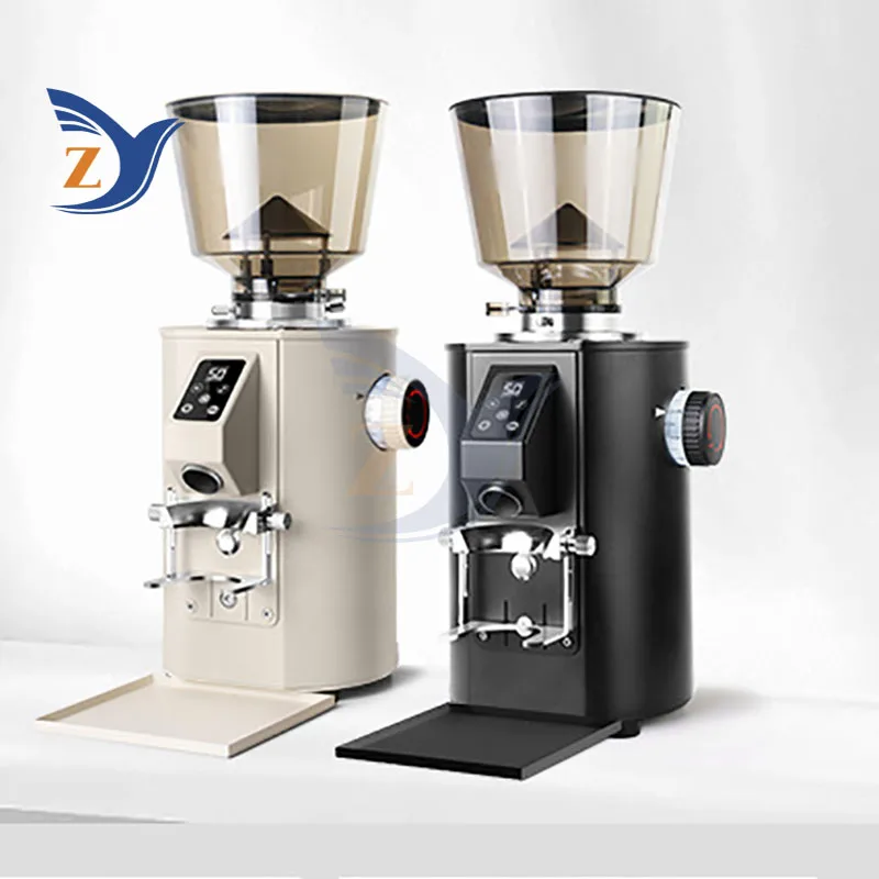 ماكينة القهوة الكهربائية سكين مسطح مطحنة الاسبريسو للاستخدام المنزلي الفول التلقائي المعدات التجارية الكهروميكانيكية الخاصة