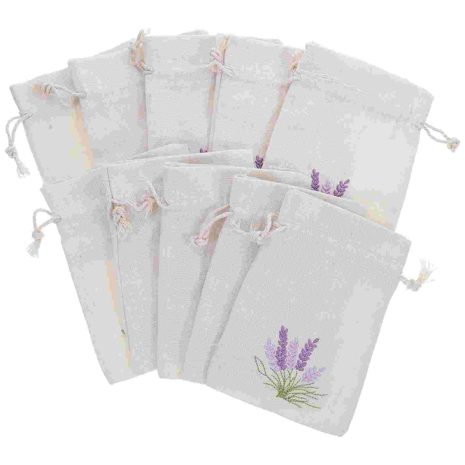 10 Pcs Lavender Sachet Bag Empty Bags Packing Duffle Jewelry Cotton Storage Shopping